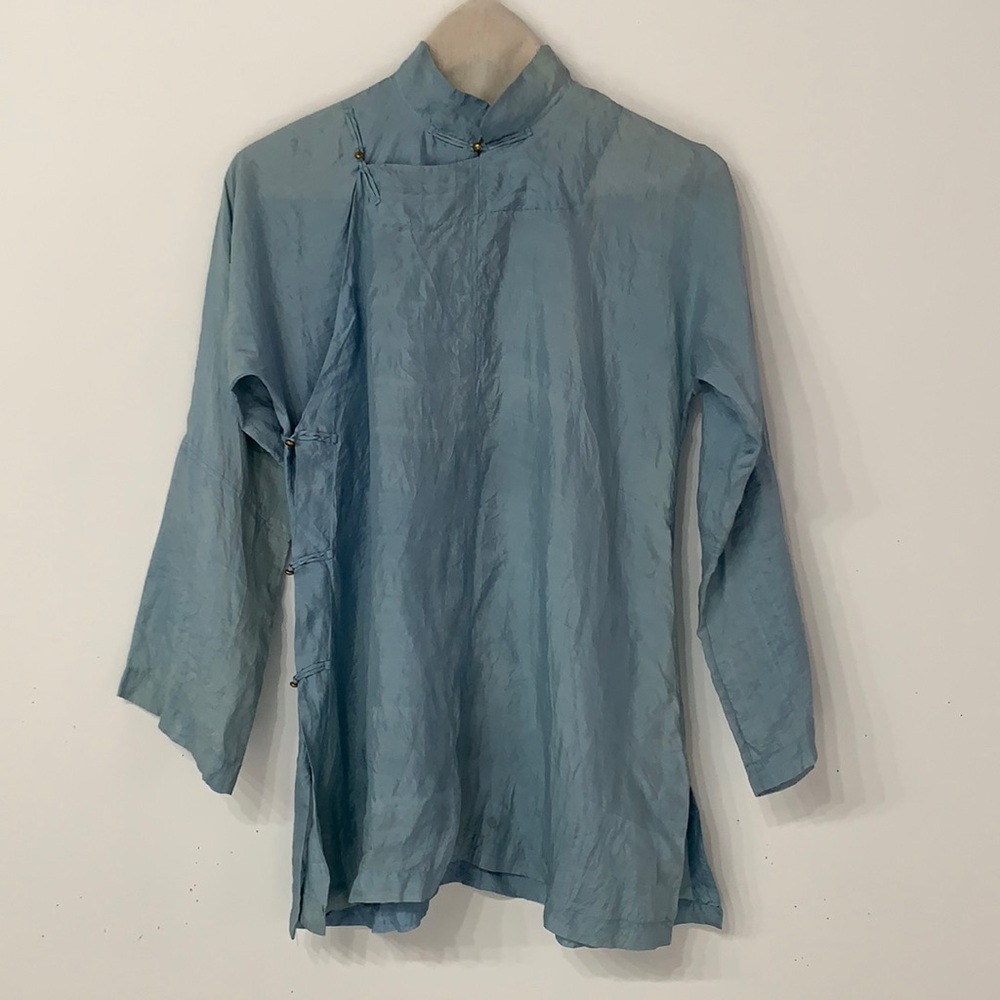 Dosa Blue Silk Top!